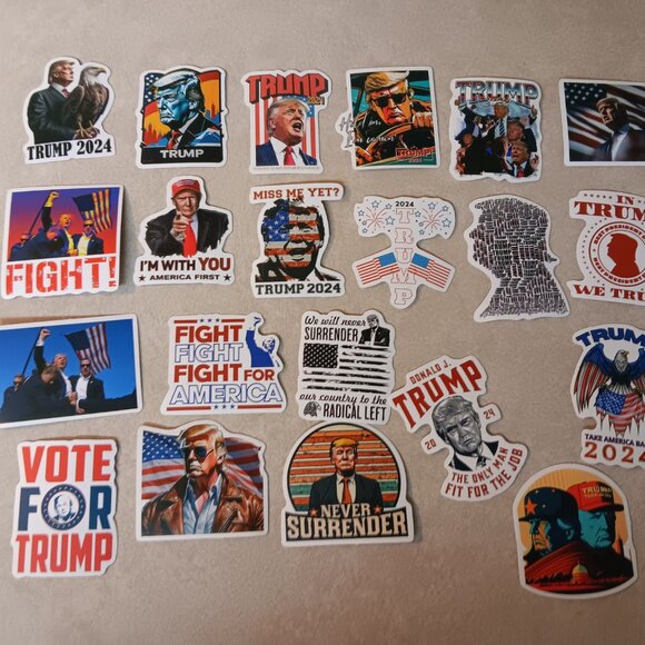 Donald Trump 50 Assorted Make America Great Again Stickers - Picture 3 of 3